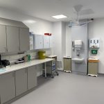 One of the preparation rooms connected to the new theatres
