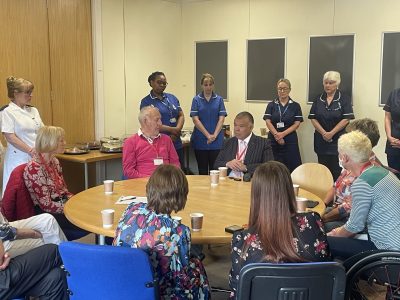 Professor Jonathan Van-Tam chats to patients from the Complex COVID Clinic