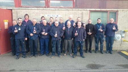 Estates and facilities team during Movember