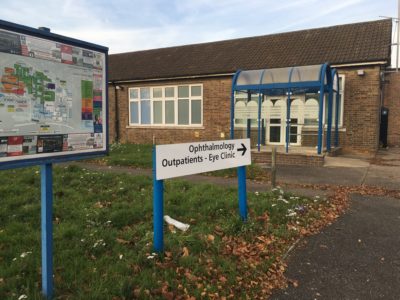 Ophthalmology unit entrance, Grantham