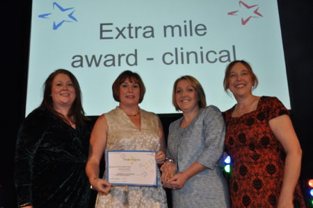 Extra mile award- clinical award winners