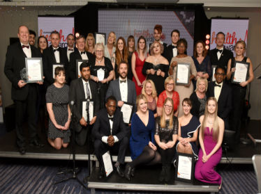 Photo of winners at the Lincolnshire Health Awards