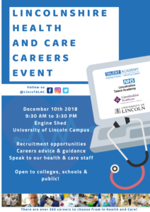 Health and Care Careers Event Poster