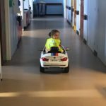 Electronic car for young patients in hospital