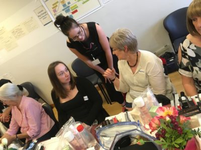 Cancer patients enjoy a pampering session at Lincoln County Hospital