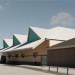 Artist's impression of the new extension incorporating the expanded resuscitation unit, alongside the new ambulance bay at Lincoln County Hospital