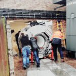 A giant magnet has been wheeled into place as part of a £1.6million investment in a new MRI scanner at Grantham and District Hospital