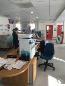 Lincoln County Hospital's neonatal nursing station