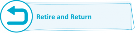 Retire and return icon