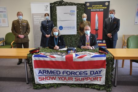Re-signing of the Armed Forces Covenant at ULHT