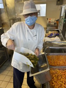 Hospital kitchens at Christmas