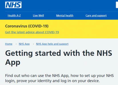 The NHS app
