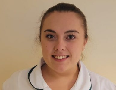 Rebecca Cooney with her degree