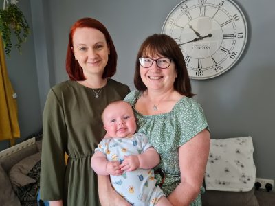 Angela, Sadie and Teddy