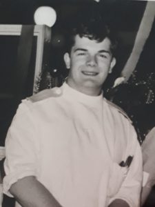 Howard Straughen-Simpson when he was a student nurse