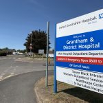 Grantham and District Hospital sign