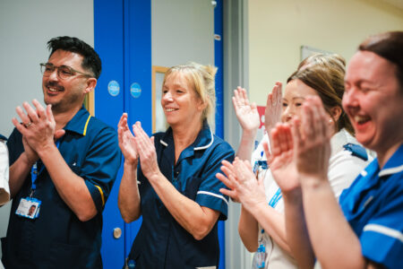 Filming with the team on Ingham Suite at Lincoln County Hospital