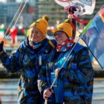 Fran (left) and Nicola (right) in Tallinn