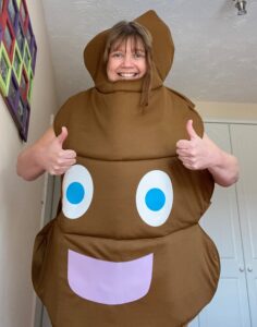 Kirstie Cartledge getting ready for It’s A Knockout in aid of the United Lincolnshire Hospitals Charity