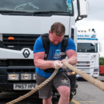 Paul Harrop junior at a recent truck pull