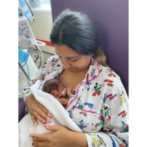 Baby Suresh with mum, Raj
