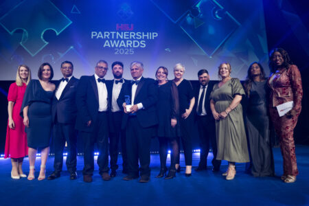 Representatives from the partnership between the NHS in Lincolnshire and DMC Healthcare at the 2025 HSJ Independent Healthcare Providers Awards and the HSJ Partnership Awards.