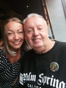 Kelly with her dad Kevin