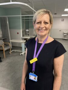 Lincolnshire Community and Hospitals NHS Group Chief Executive, Professor Karen Dunderdale, in the department