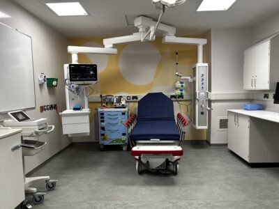 A cubicle for children needing life saving care