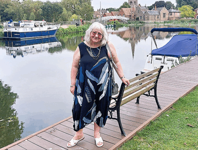 Lynne Brown on holiday