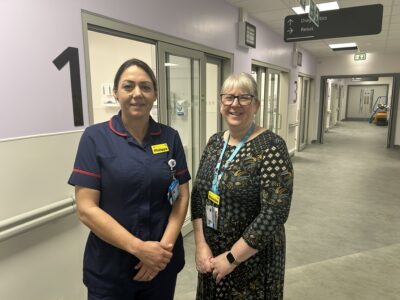 Pilgrim hospital A&E Matron Philippa Davies and Clinical Services Manager for Urgent and Emergency Care Blanche Lentz in the new rapid assessment, intervention and treatment area within the new Emergency Department at Pilgrim Hospital, Boston. 