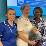 Carole Jackson receiving her award