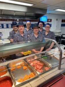 Some of the restaurant team at Pilgrim Hospital, Boston