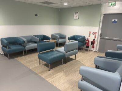 The new waiting area