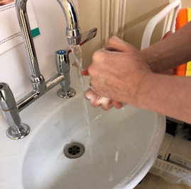 Step 4 Wash your hands again using soap and water.